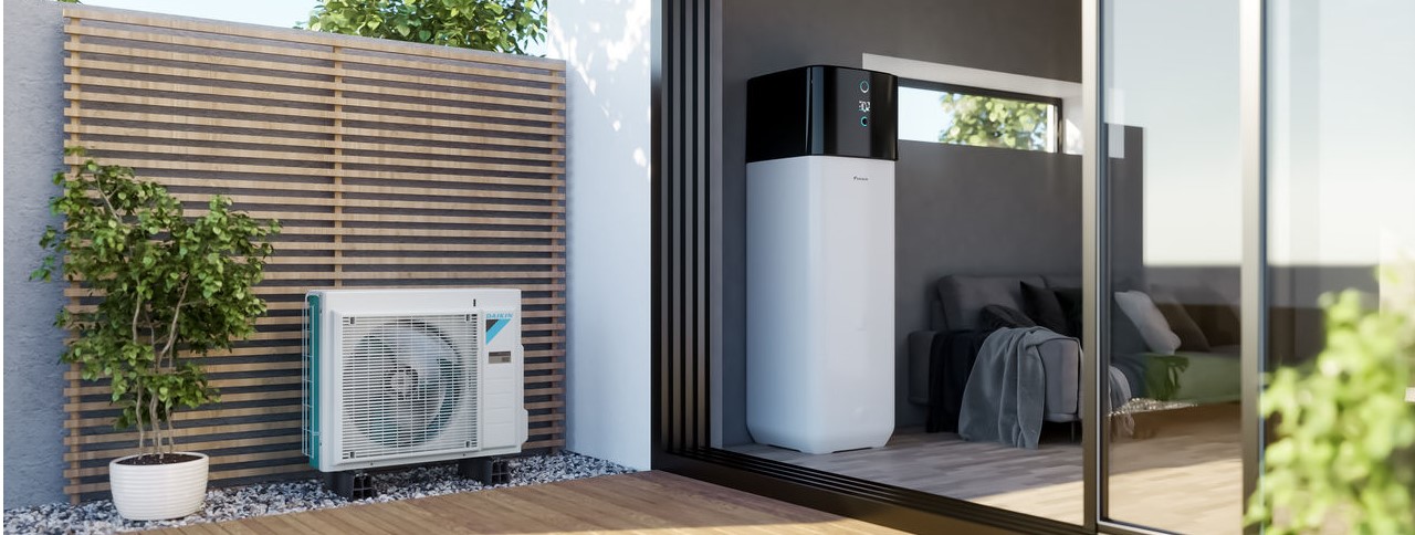 Heat pumps can be installed in new build or existing properties.